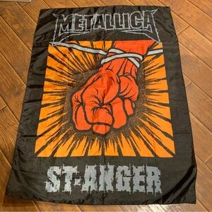 Vintage Y2K Metallica St. Anger Wall Flag 48” x 35” Heavy Metal Rock Band Music